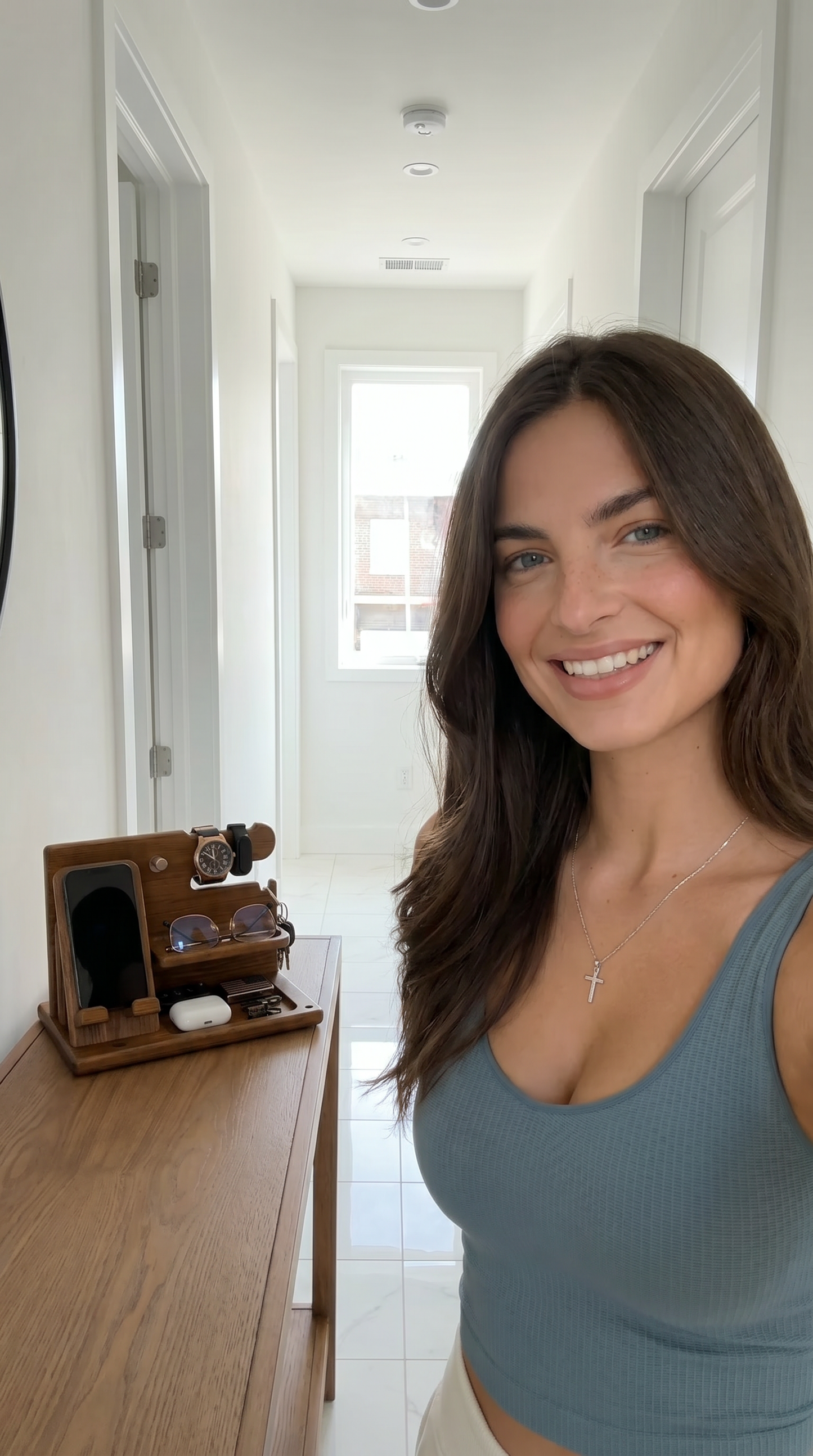 Solid Wood Phone Charging Stand and Organizer