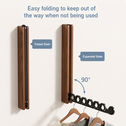 Wall Mounted Folding Clothes Drying Rack